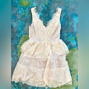 BCBG MaxAzria Lace & Ruffle Dress NWT